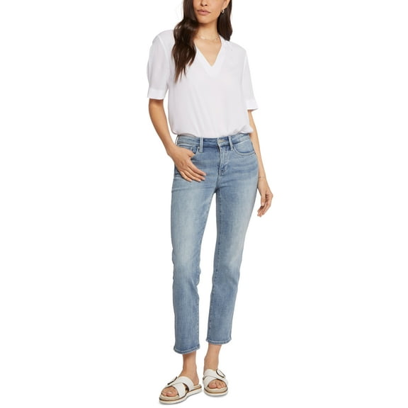 Nydj Womens Sheri Straight Ankle Jeans Altair 10