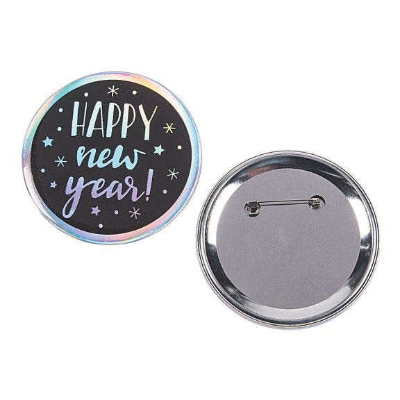 Nye Jumbo Button - Party Favors - 24 Pieces