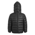 thumbnail image 1 of Nyeemya Boys Girls Lightweight Packable Down Puffer Jacket Coat Water Resistant Bubble Puffer Black 150, 1 of 6