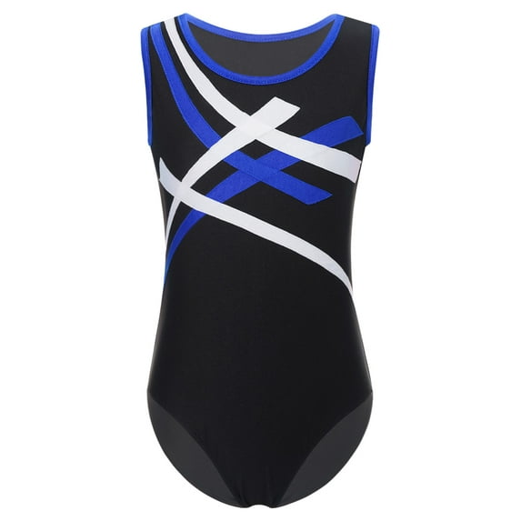 Nyeemya Boys Gymnastics Leotard Tank Top Bodysuit for Kids Athletic Ballet Dance Bodysuit One Piece Blue 6