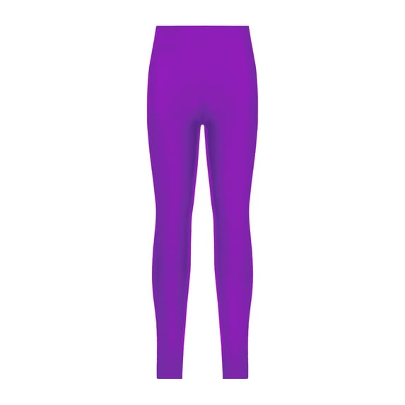 Nyeemya Girls Kids Stretch Athletic Leggings Yoga Active Tumbling Tights Pants for Gymnastic Leotard Purple 14