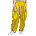 thumbnail image 1 of Nyeemya Kids Boys Casual Baggy Pants Satin Dhoti Trousers Carnival Theme Party Dance Pants Gold 14, 1 of 4
