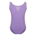 thumbnail image 1 of Nyeemya Kids Girls Cotton Ballet Dance Leotard Gymnastics Workout Sleeveless Bodysuit Top Tumbling Purple 120, 1 of 6