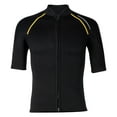 thumbnail image 1 of Nyeemya Men 1.5mm Neoprene Diving Surfing Swim Tops Wetsuit Short Sleeve Shirt Summer Beachwear Black XXL, 1 of 5