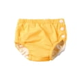 thumbnail image 1 of Nyeemya Toddler Baby Boys Girls Washable Swim Diaper Unisex Solid Color Swimming Trunks Infant Yellow 90, 1 of 6