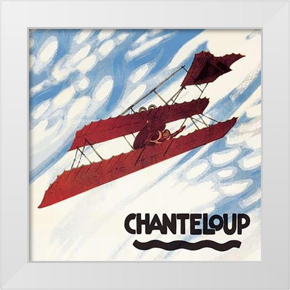 Nygaard, Axel 12x12 White Modern Wood Framed Museum Art Print Titled - Biplane Executes a Loop