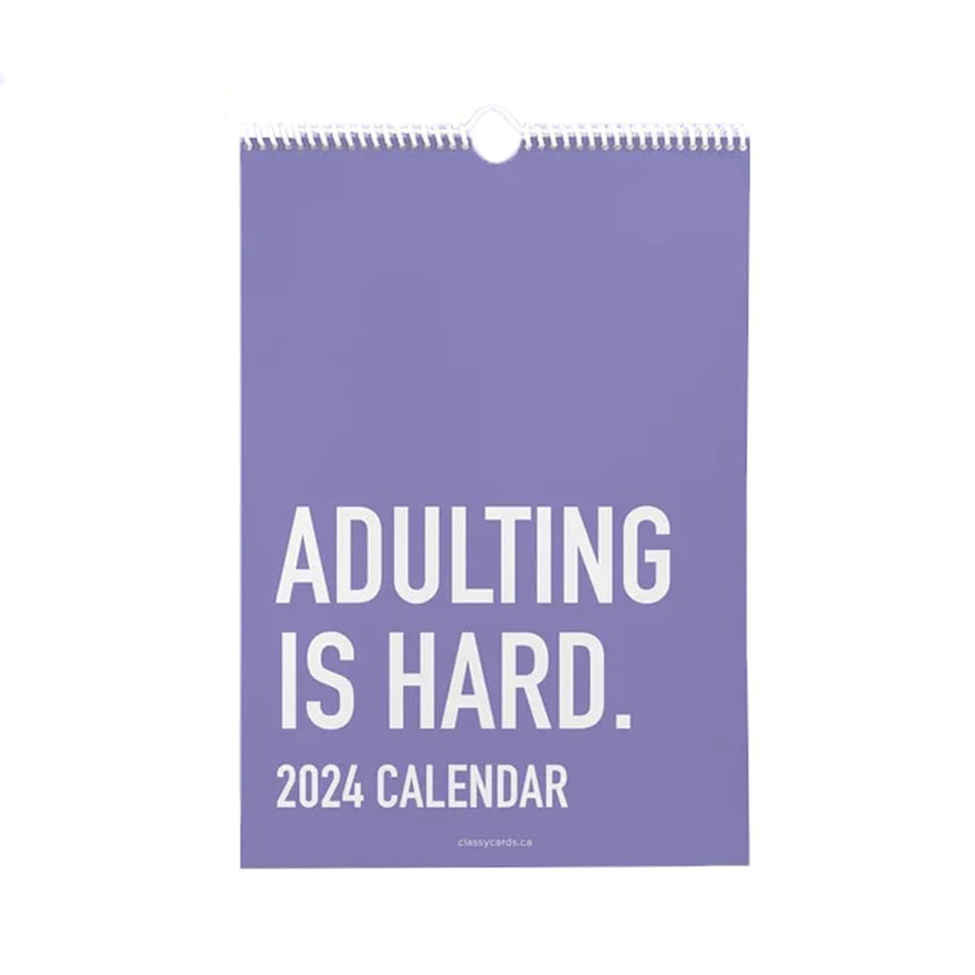 Nygoyerh Adulting IS Hard 2024 Calendar 024 Monthly Inspirational Wall Calendar Daily Grid