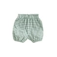 thumbnail image 1 of Nygoyerh Baby Girls Bloomers Shorts Plaid Print Elastic Waist Ruffled Detail Short Pants Infant Clothing 3M 6M 9M 12M 18M 24M, 1 of 7