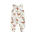 thumbnail image 1 of Nygoyerh Baby Girls Cute Tank Jumpsuit Butterfly/Cactus Print Sleeveless Footless Rompers Newborn Infant Summer Casual One Piece Bodysuit 3M 6M 12M 18M, 1 of 8