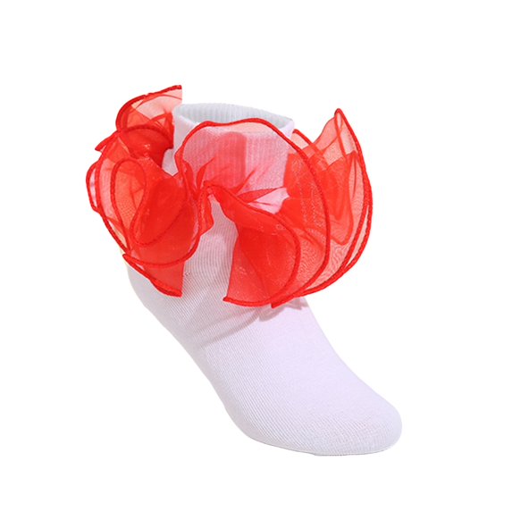 Nygoyerh Baby Socks for Girls Lace Ruffles Toddler Sweet Anti-Skid Princess Dance Socks Spring Fall Cute Kids Socks