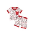 thumbnail image 1 of Nygoyerh Toddler Baby Boys Summer Baseball Print Clothes Short Sleeve T-shirt with Casual Elastic Waist Shorts 2Pcs Infant Vacation Short Pants Sets 6M 12M 18M 24M 3T, 1 of 1