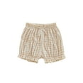 thumbnail image 1 of Nygoyerh Toddler Girls Bloomers Shorts Elastic Waist Ruffled Detail Plaid Print Short Pants Infant Clothing for Summer 6M 9M 12M 18M 2T 3T 4T 5T, 1 of 7