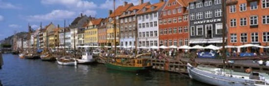 Nyhavn Copenhagen Denmark Canvas Art - Panoramic Images (18 x 6)