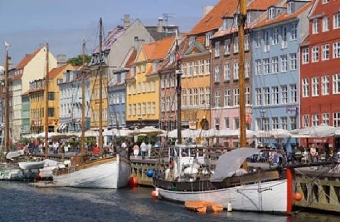 Nyhavn Copenhagen Denmark Canvas Art - Paul Thompson DanitaDelimont (36 x 24)