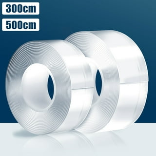 5mm Double Sided Tape Heavy Duty, Multipurpose Removable Clear Tape Sticky  Adhesive, Reusable Wall Tape for Picture Hanging Strips Poster Carpet Tape