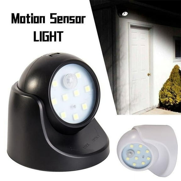 Keyohome 360 Battery Operated Indoor Outdoor Night Light Garden Motion Sensor Security Led Light Lamp