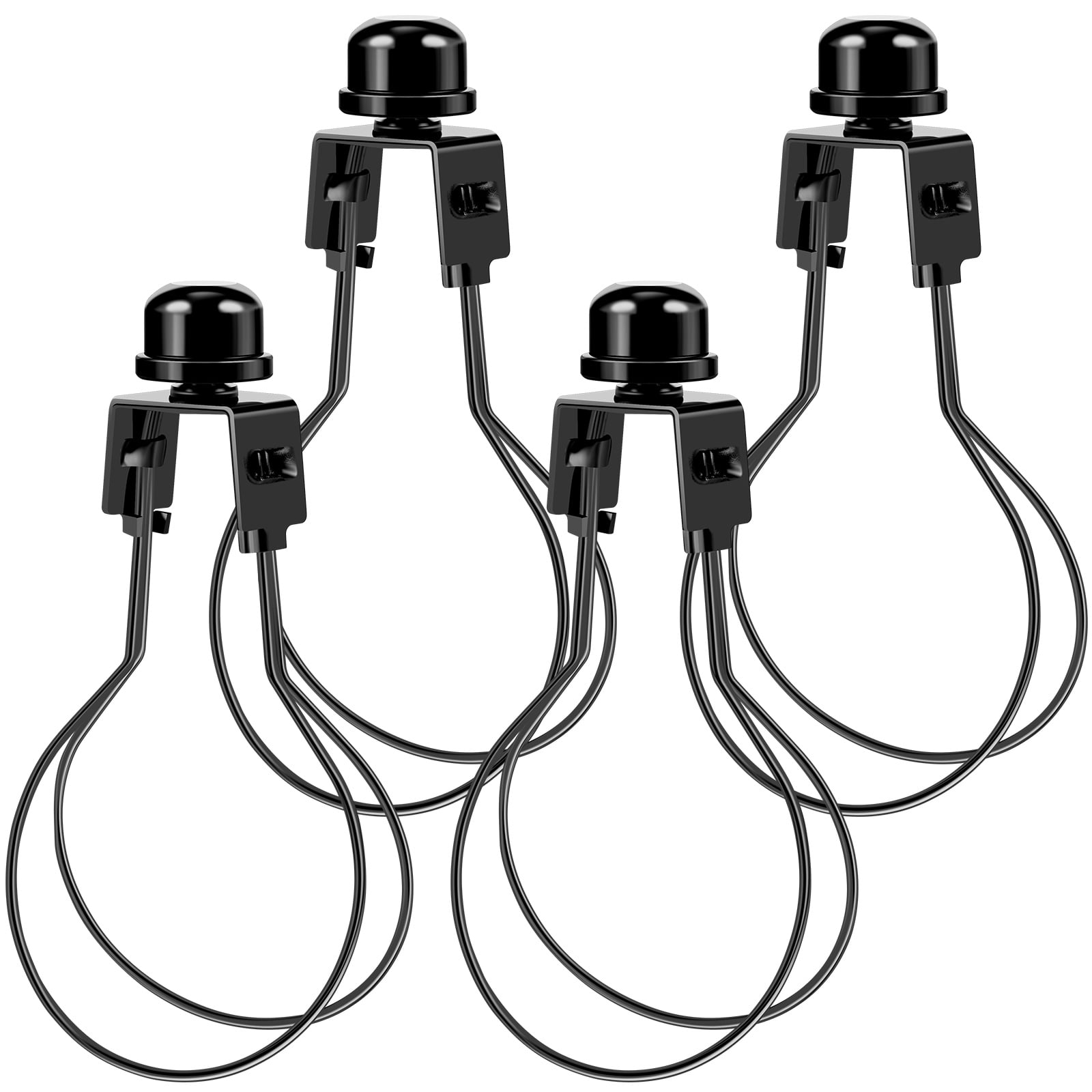 Nyidpsz 4Pcs Light Bulb Clip Metal Lamp Shade Holder HeavyDuty Light
