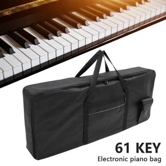 Keyohome 61 Key Keyboard Gig Bag Durable 600D Oxford Cloth Piano Case for Home,39.3'' x 15.7'',Black