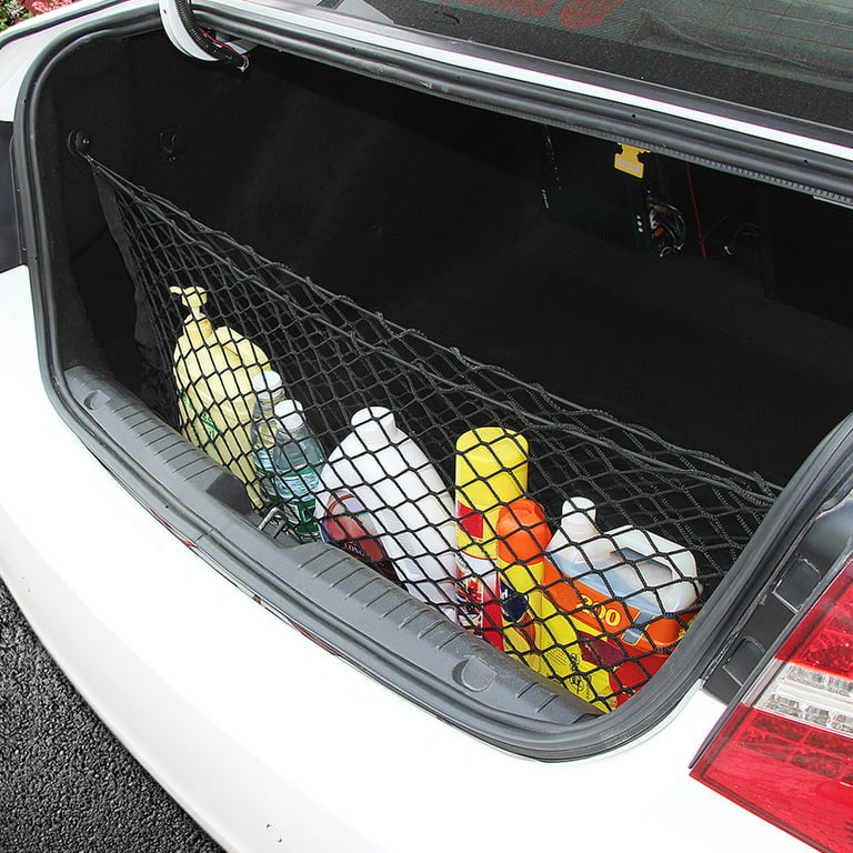 2 Pieces Universal Trunk Net with Velcro Stickers, Small Cargo  Mesh Net Organizer, Elastic Car Storage Pocket for Camper, RV, SUV, Travel  Trailer (35x50cm / 13.8x19.7in) : Automotive