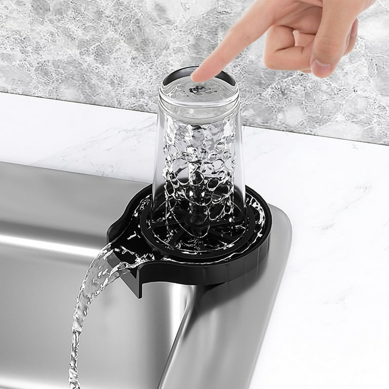 Nyidpsz Automatic Glass Rinser Cup Cleaner Cup Washer Multi-Angle Spray  Hole Coffee Cup Washing Tools Kitchen Sink Pitcher Washer for Bar Kitchen  Home