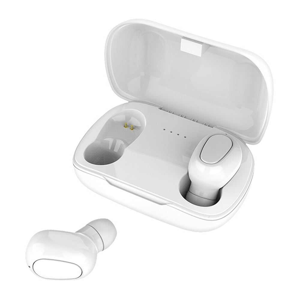Auriculares Bluetooth LOJACHARGER sem Fio 5.0 i12 | Compatível com iPhone  Samsung Huawei Xiaomi, Universal | Fones Capa True Wireless - Branco