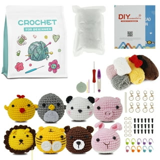 Toorise Crochet Kits for Beginners,Colorful Crochet Hook Set with  Storage,Accessories Ergonomic Crochet Kit,Starter Pack for Kids Adults,  Beginner,Professionals(Swan Lake) 