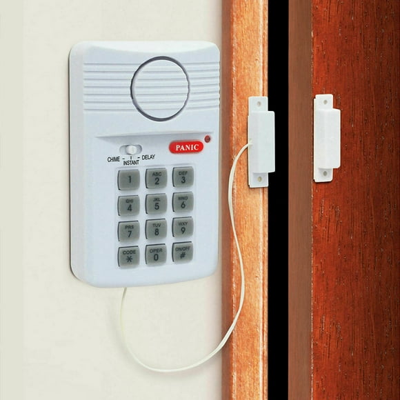 Nyidpsz Door and Window Alarm Sensor For Shed Garage Caravan Security Keypad Alarm Anti-Theft Security Alarm System with Keyboard Home