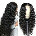 thumbnail image 1 of Lzvxtym Lace Front Closure Wigs Loose Human Hair Wigs High Density Black, 1 of 9