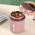 thumbnail image 1 of Lzvxtym Lunch Container Hot Food Jar with Foldable Spoon Thermal Insulated Soup Container for Adult, 1 of 10