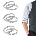 thumbnail image 1 of Nyidpsz Metal Anti-Slip Shirt Sleeve Holders Elastic Fixing Sleeve Garters Unisex Armbands Stretch Sleeve Holder (Silver 3pairs), 1 of 8