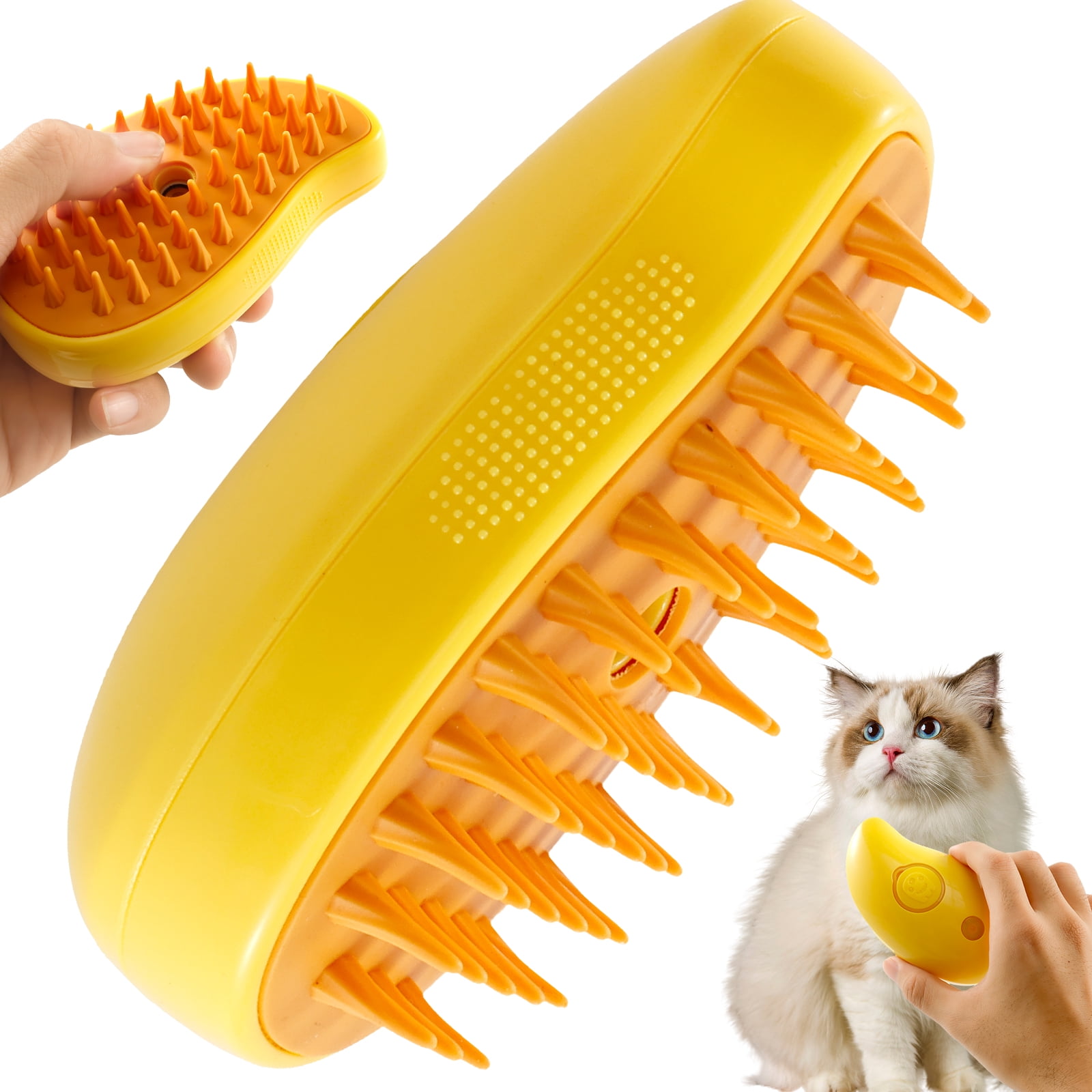 Picture of Nyidpsz Spray Cat Brush for Shedding, 3 in 1 Cat Steamy Brush with ...