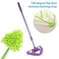 thumbnail image 1 of Keyohome Triangle Cleaning Mop, 22-35inch Telescopic Microfiber Cleaning Mop Dust Mop for Floor Wall Purple, 1 of 7