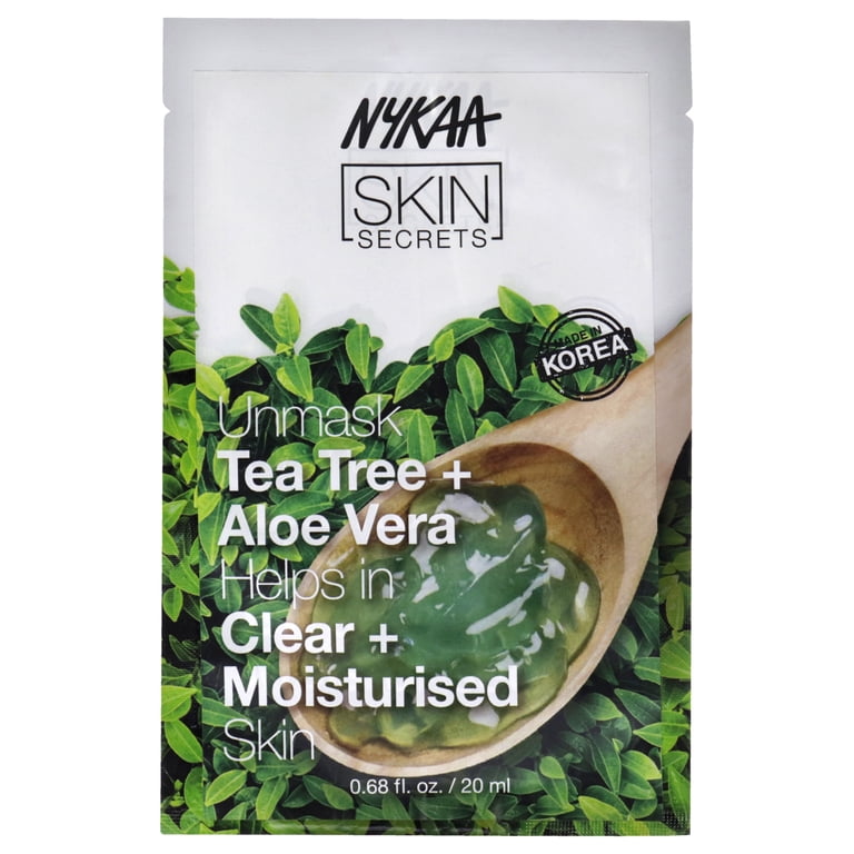 Nykaa Naturals Skin Bubble Sheet Mask, Tea Tree and Aloe Vera, 0.67 oz -  Walmart.com