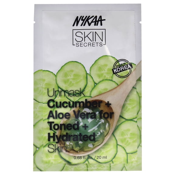 Nykaa Naturals Skin Secrets Bubble Sheet Mask, Cucumber and Aloe, 0.67 oz
