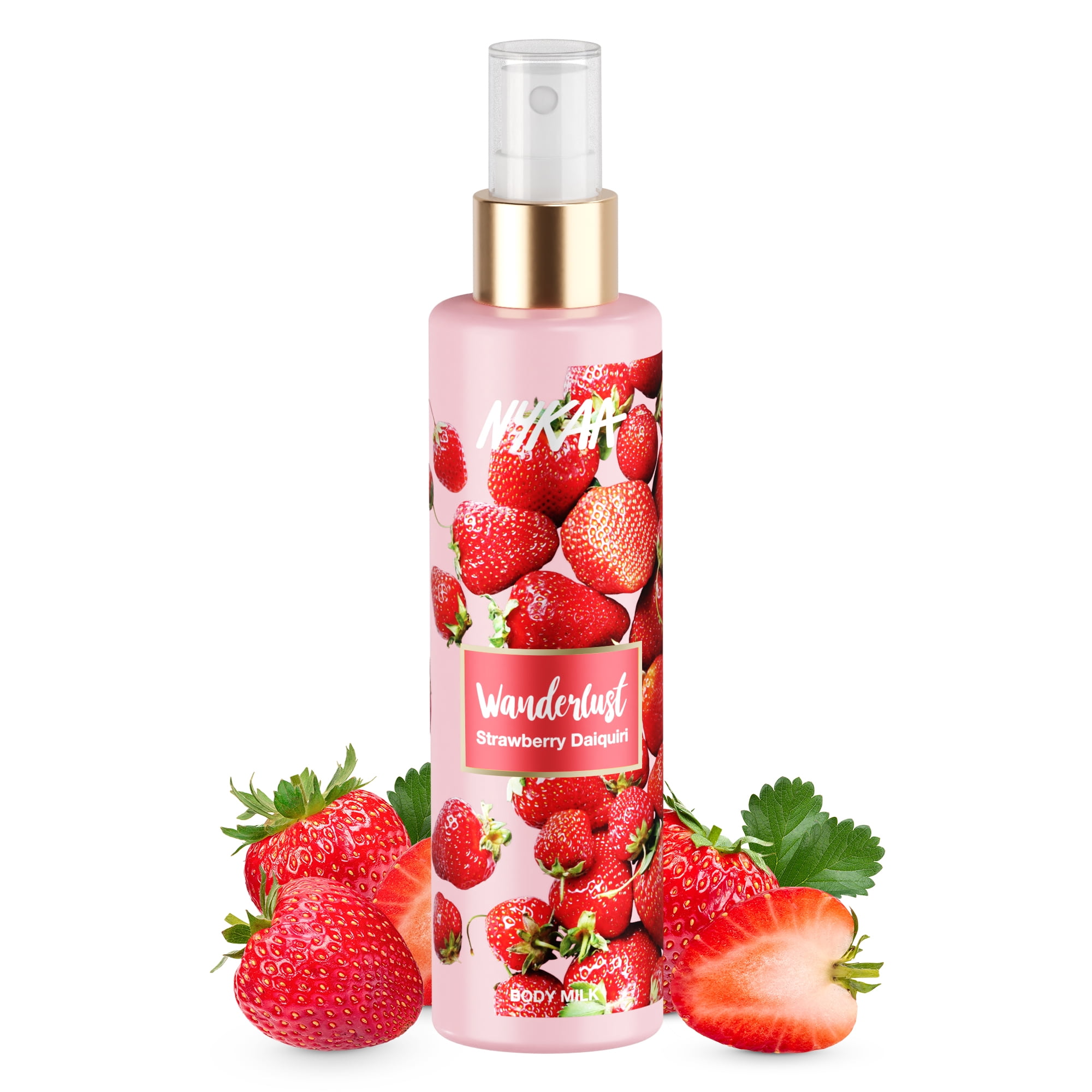 Nykaa Naturals Wanderlust Body Milk, Strawberry Daiquiri, oz