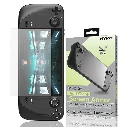 Nyko Anti-Glare Tempered Glass Screen Protector Armour - Steam Deck - Brand New