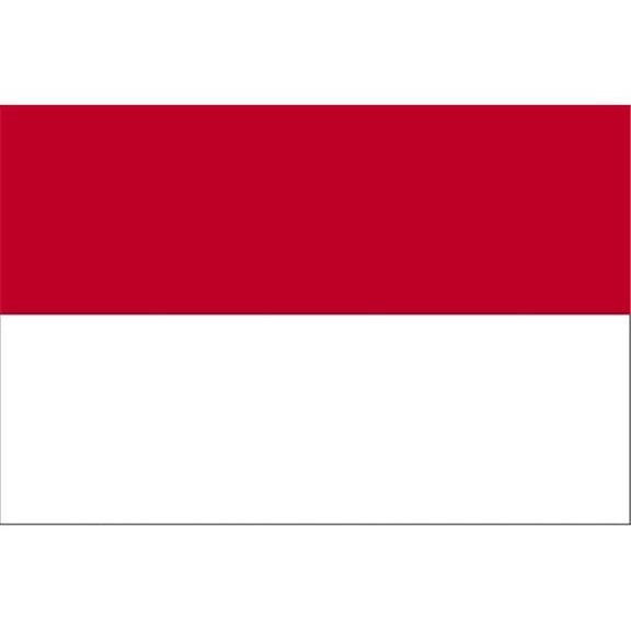 Nyl-Glo Monaco Flag - Red/White/Blue - 4 ft x 6 ft - Durable Nylon