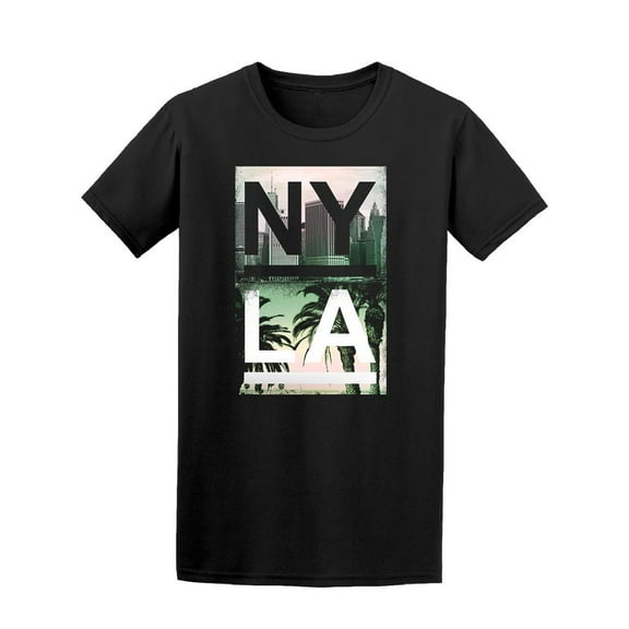 Nyla Palm & Cities T-Shirt Men -Image by Shutterstock, Male XX-Large