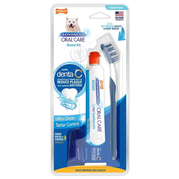 Nylabone Advanced Oral Care Dog Dental Kit Original 2.5 Ounce (3 Count)