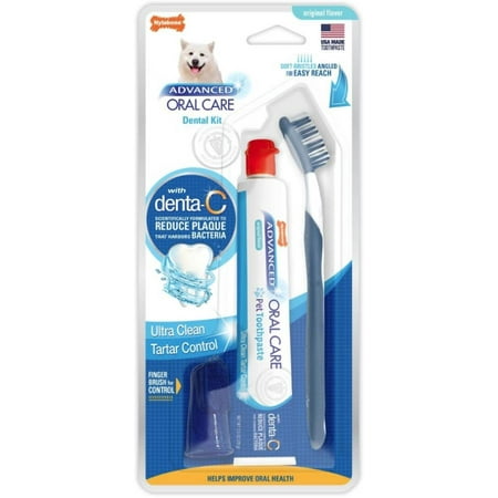 Nylabone Advanced Oral Care Dental Kit [Dog, Dental & Breath Aids] Dental Kit