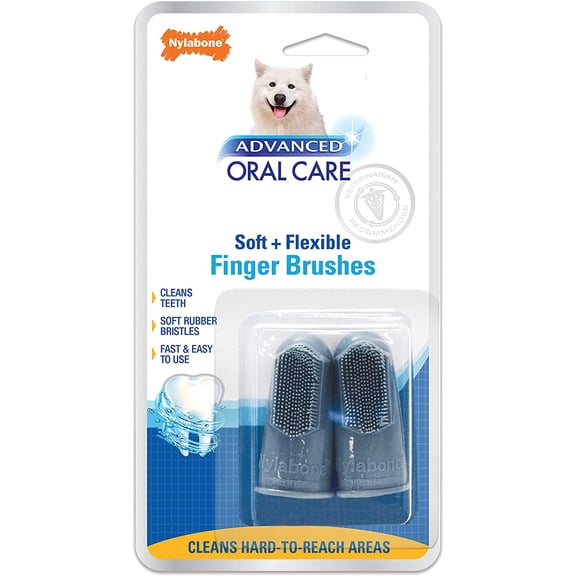 Nylabone Advanced Oral Care Finger Brush, 2 Count