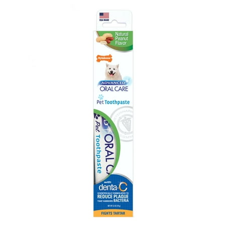 Nylabone Advanced Oral Care Natural Toothpaste Peanut Butter 2.5 Ounce (1 Count)