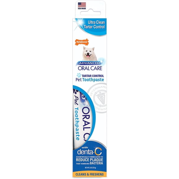 Nylabone Advanced Oral Care Tartar Control Dog Toothpaste Original 2.5 Ounce (1 Count)