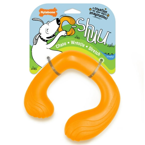 Nylabone C-Shuu Interactive Dog Toy, Lightweight Squishy Toy for Creative Play & Exercise