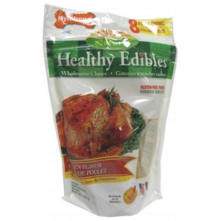 Nylabone Corp - bones - Healthy Edible- Chicken Petite-8 Pack - NBQ101VP8P