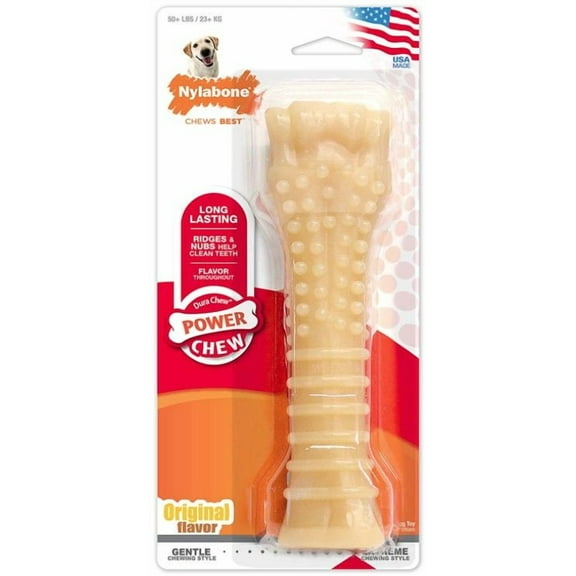 Nylabone Dura Chew Dog Bone - Original Flavor [Dog, Toys Gumabone] Souper (1 Pack)