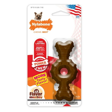 Nylabone Power Chew Ring Bone Dog Dog Chew Toy Flavor Medley X-Small (1 Count)