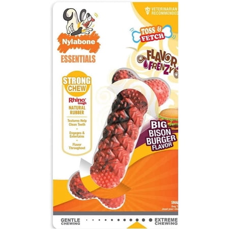Nylabone Essentials Strong Chew Bone Bison Burger Flavor Small