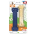 thumbnail image 1 of Nylabone Flexi Chew Gumabone Original Bone & Textured Dental Bone Dog Chew Toy Chicken Medium (2 Count), 1 of 10