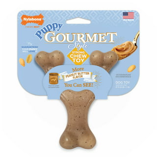 Arm & Hammer PP+Pine Saw Dust Classic Bone Dog Toy - Peanut Butter Flavor -  5 1 ct